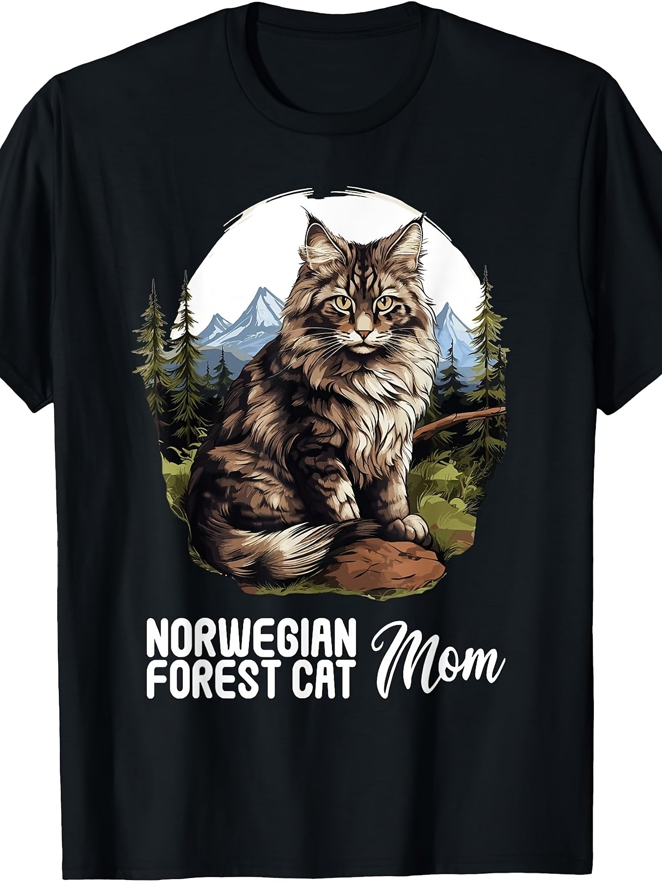 Norwegian Forest Cats Norwegian Forest Cat Mom T-Shirt