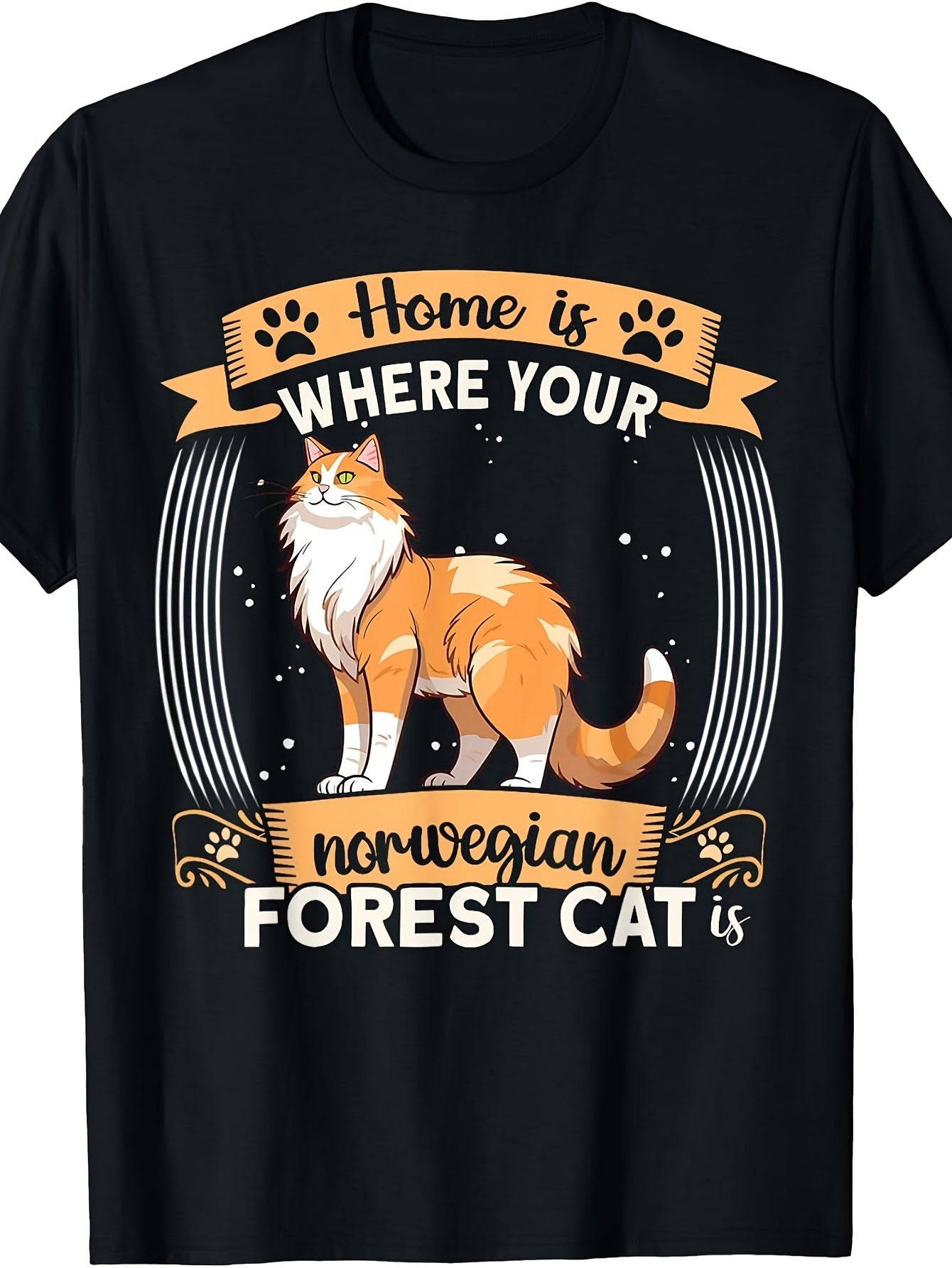 Wegie Family Cat Items Outfit Owner Norwegian Forest Cat T-Shirt