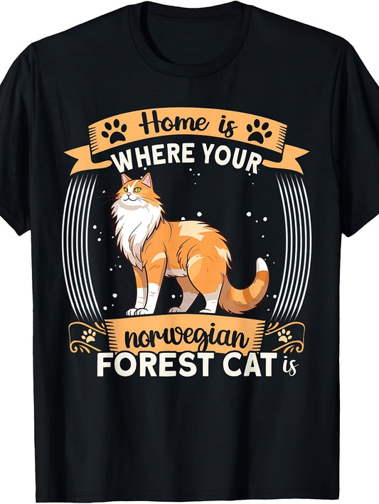 Wegie Family Cat Items Outfit Owner Norwegian Forest Cat T-Shirt